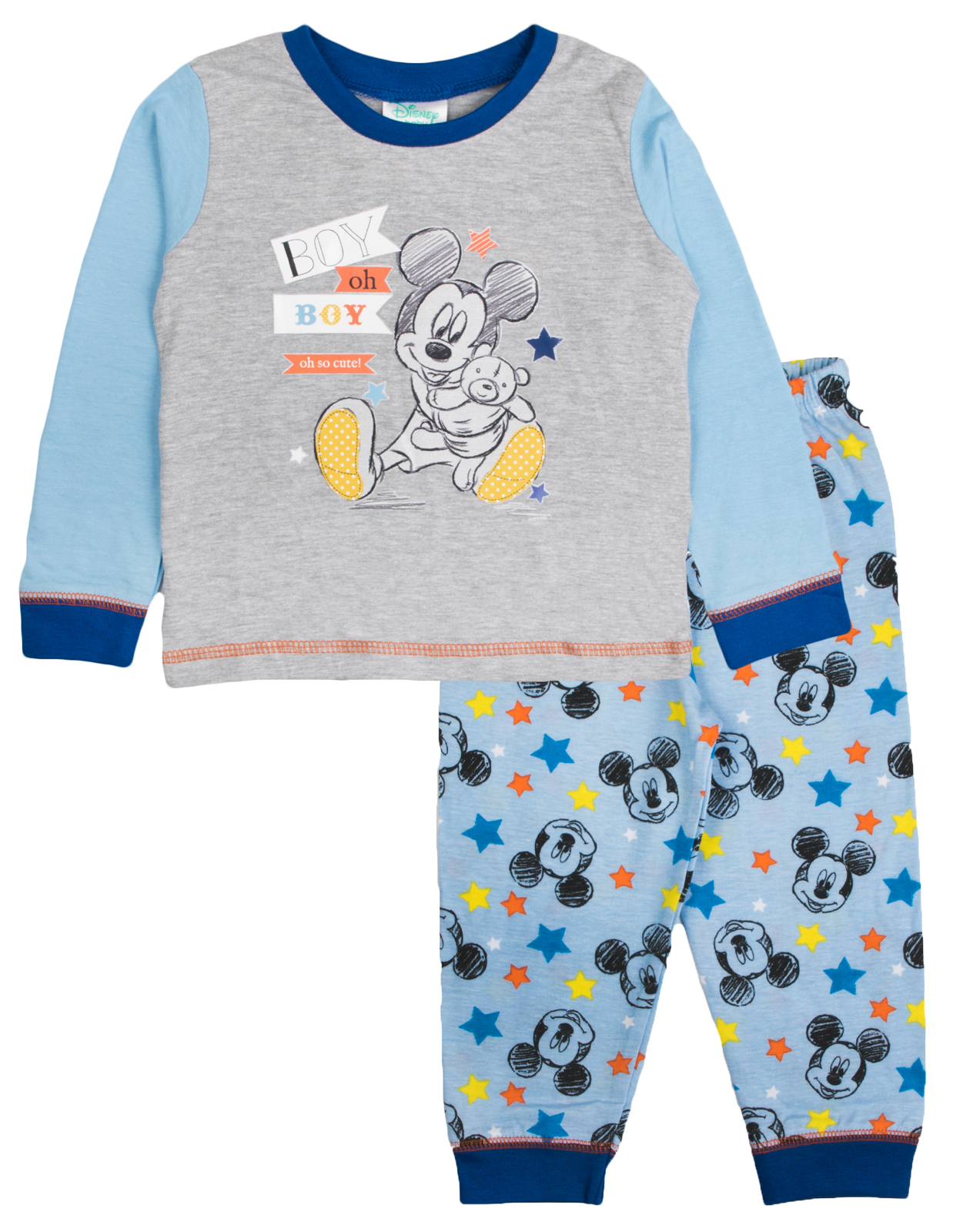 Baby Boys Pyjamas Kids Toddlers Disney Mickey Mouse Pjs Clubhouse Set